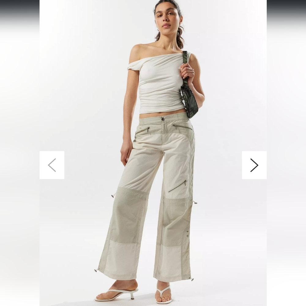 Silence+Noise Lee Colorblock Moto Pants